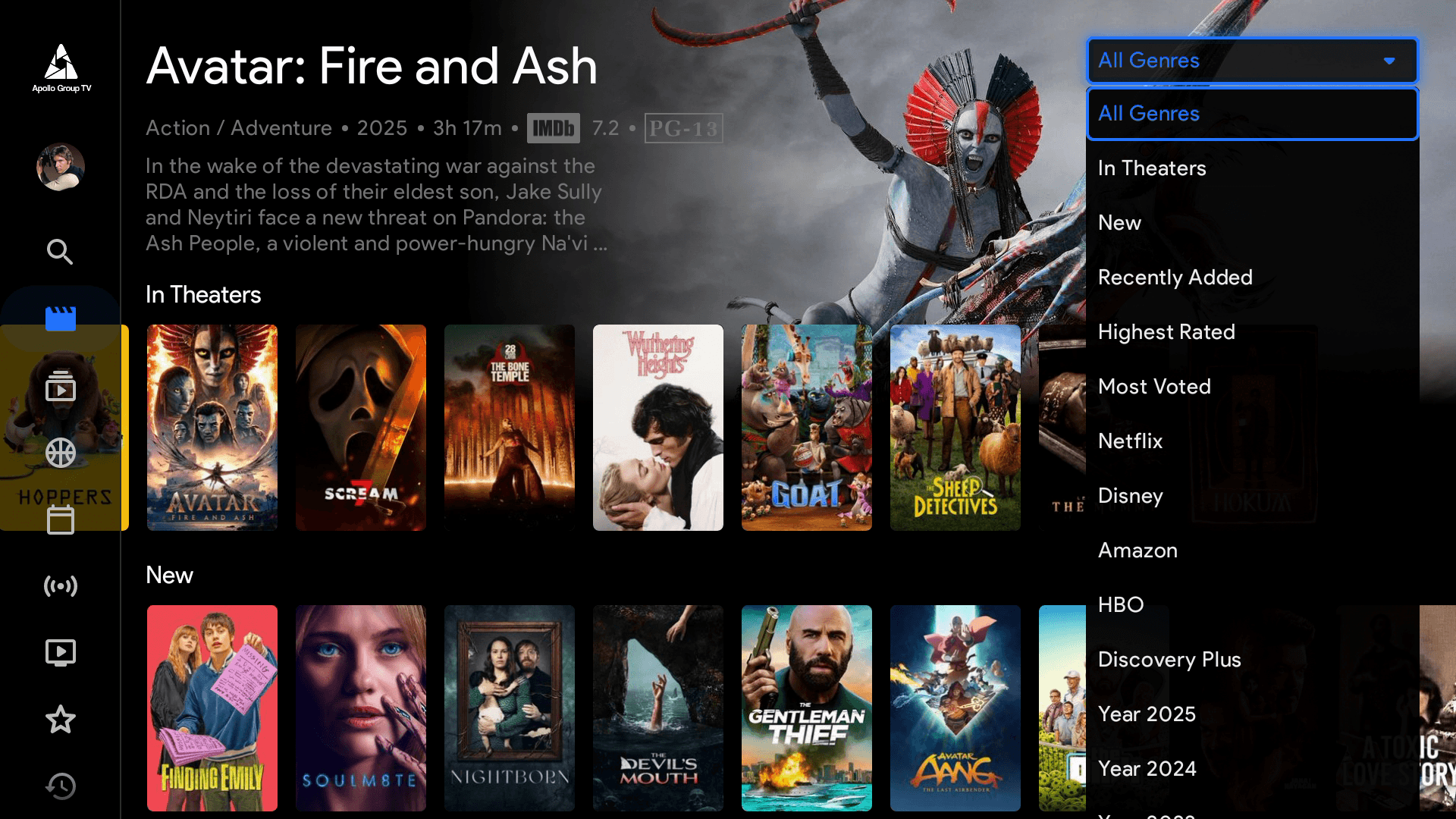 Movies Filter 1 of 3 Apollo Group TV