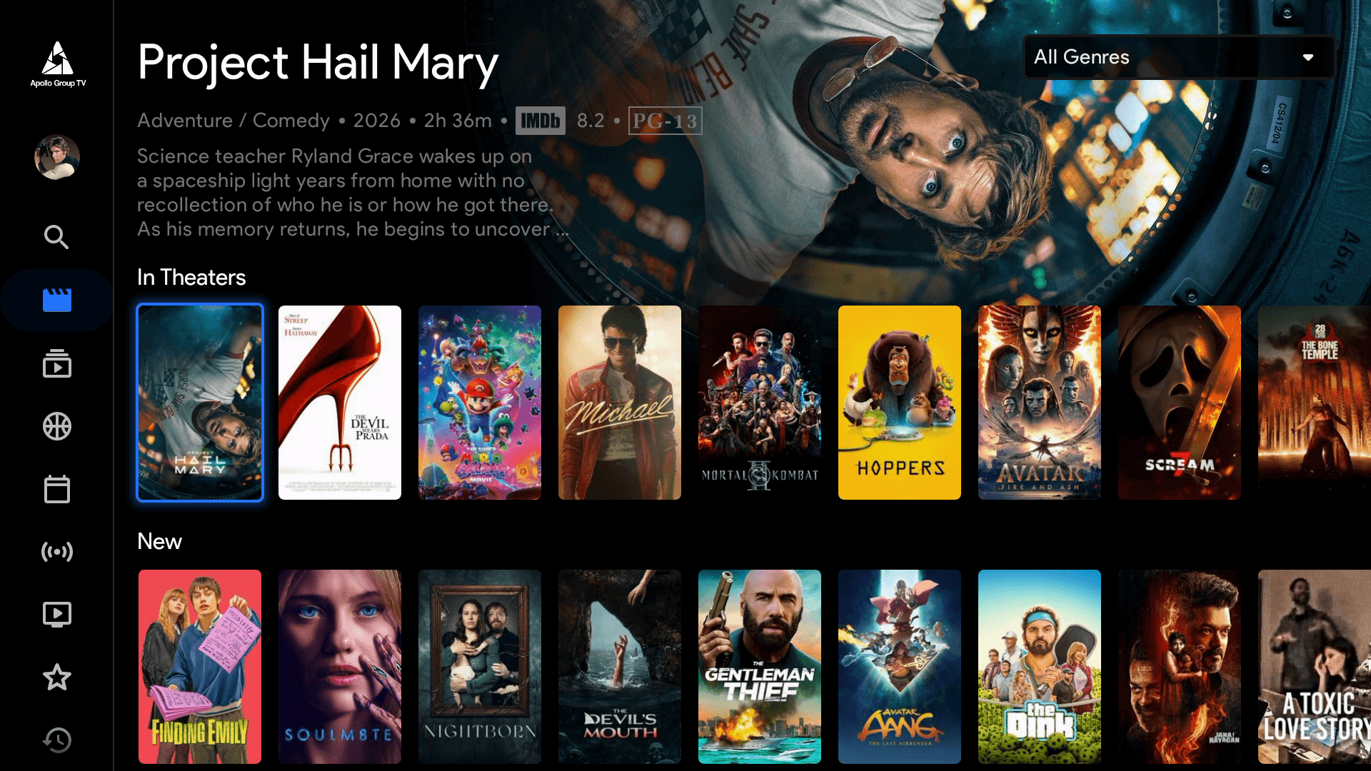 Movies Home Apollo Group TV