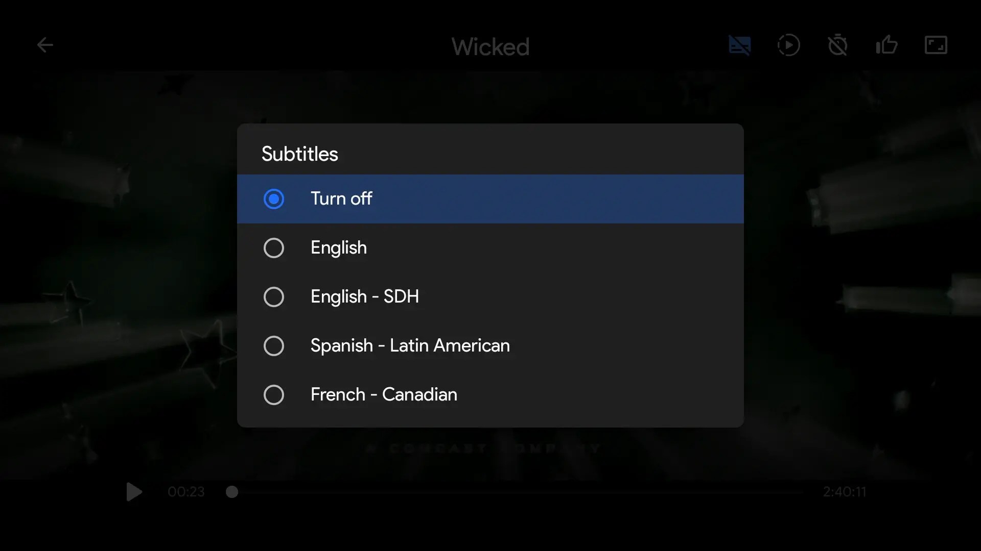 Movies Show Subtitle Options Apollo Group TV
