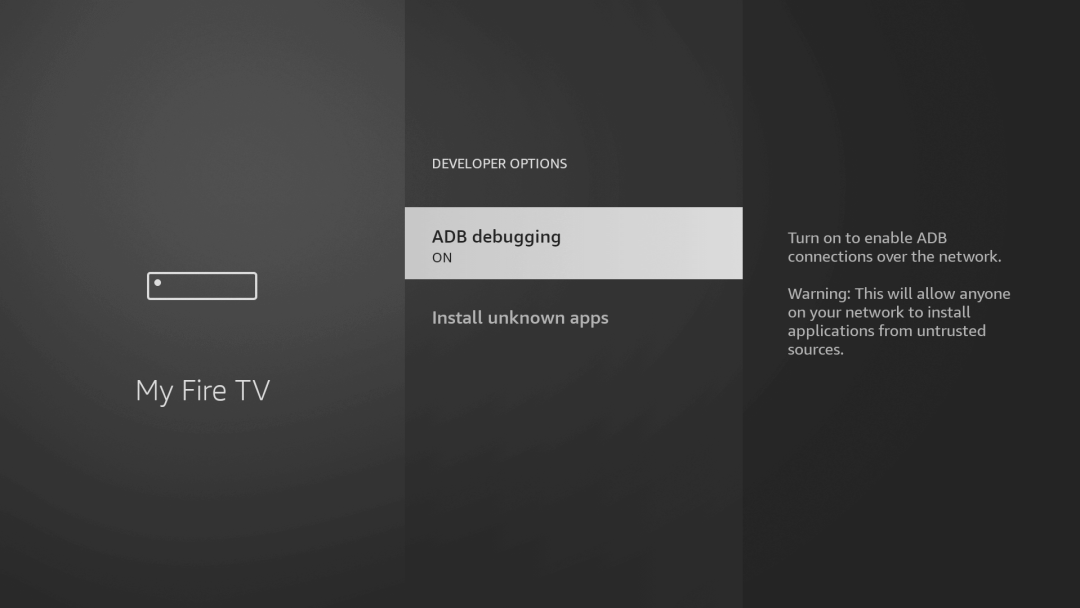 Enable ADB Debugging - Firestick