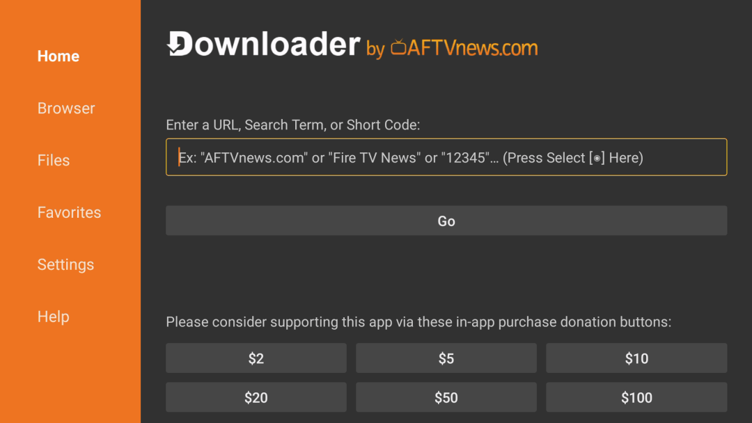 Downloader - Enter URL