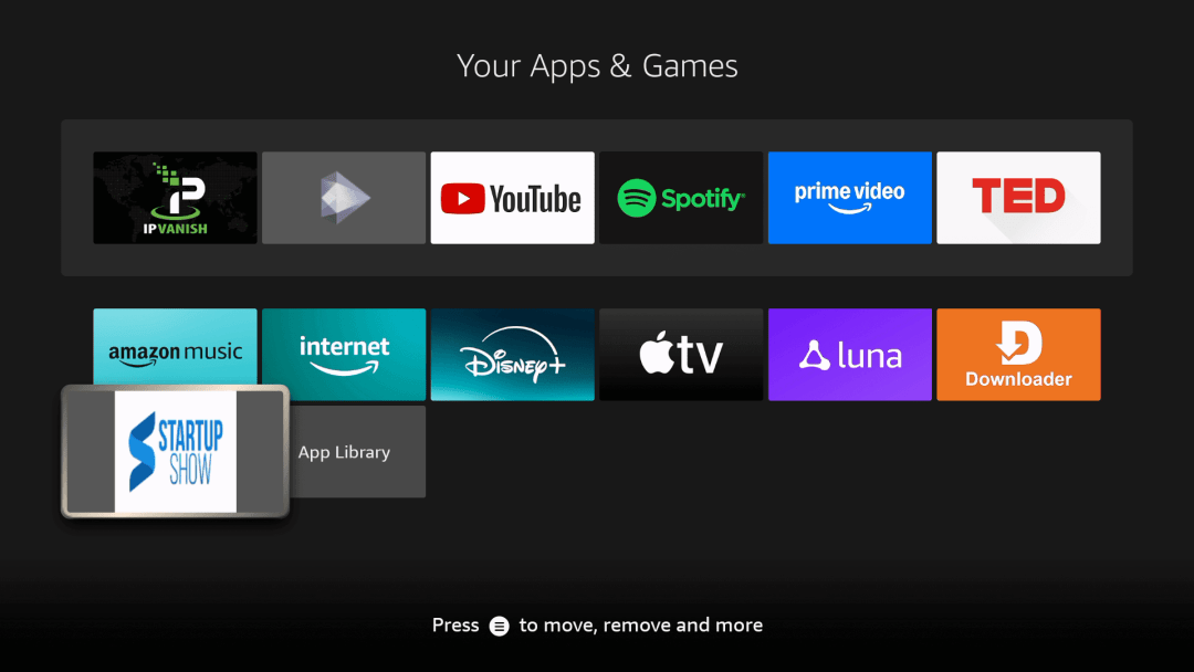 Highlight Startup Show - Firestick
