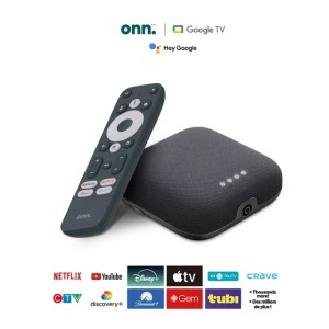 Onn. 4K Pro Streaming Device with Google TV Hands-Free Voice Control & Dolby Atmos/Dolby Vision